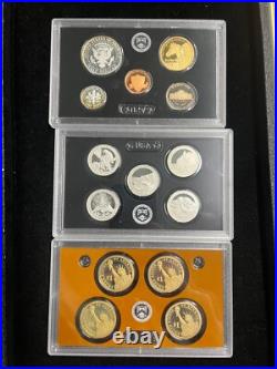 2012 United States Mint Silver Proof Set Box & COA