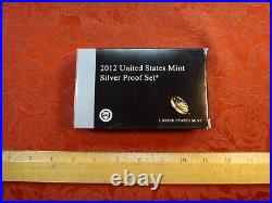 2012 United States Silver Proof Set with Box & COA Free S&H USA