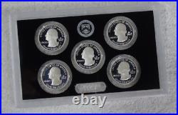 2012 United States U. S. Mint Silver Proof Set Box & Certificate of Authenticity