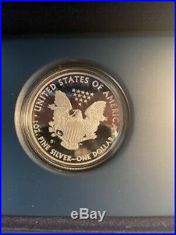 2012-W Silver Eagle San Francisco Mint 75th Anniversary 2 Coin Proof set COA/Box