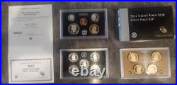 2012-s United States Mint Silver Proof 14 Coin Set With Original Box And Coa