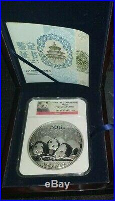 2013 1 kilo. 999 silver China Panda Proof PF69 Ultra Cameo with box