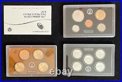 2013 & 2014 US Mint Silver Proof Sets with Boxes and COAs