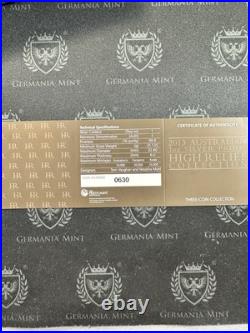 2013 Australia 3 x 1 oz Silver Proof High Relief Collection in Collection Box