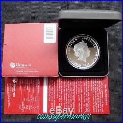 2013 Australia Lunar Year Of Snake 5oz Silver Proof Coin Mintage 5000 COA & Box