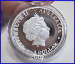 2013 Australian 3- 1oz. Silver Proof Coin Set Perth Mint Original Box & COA