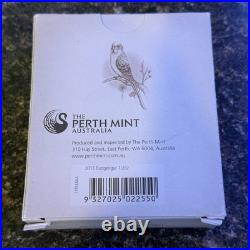 2013 Birds of Australia Budgerigar 1/2 oz Silver Proof. 999 Coin with Box & COA