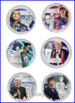 2013 Doctor Who 50th Anniversary 1/2oz Silver Proof 11 Coin Set Brand New in Box