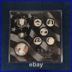 2013 Limited Edition Silver Proof Box Set 8 Coins with COA Free Shipping USA