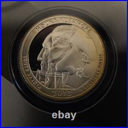 2013 Limited Edition Silver Proof Box Set 8 Coins with COA Free Shipping USA