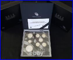 2013 Limited Edition Silver Proof Set 8 Coins with Box & COA