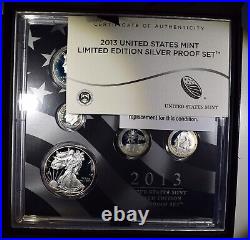 2013 Limited Edition U. S. Silver Proof Set Damaged Box Proof