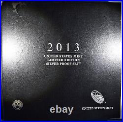 2013 Limited Edition U. S. Silver Proof Set Damaged Box Proof