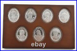 2013 Niue $1.999 Silver Proof With Gilding 7 Coin Set Box & COA 9448