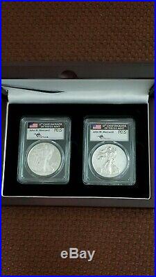 2013 Reverse Proof & Enhanced Proof Set PCGS PF&SP70 Mercanti Signed in box