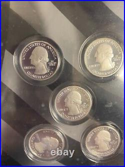 2013 S LIMITED EDITION SILVER PROOF 8 COIN SET MINT, SAN FRANCISCO WithCOA & BOX