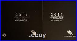 2013-S US Mint Limited Edition Silver Proof Set, 8 Coins/Box & COA