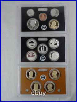 2013-S US Mint Silver Proof Set with COA & Box 14 Coins 90% United States