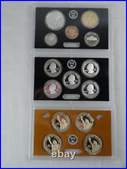 2013-S US Mint Silver Proof Set with COA & Box 14 Coins 90% United States