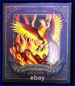 2013 Tuvalu $1 Mythical Creatures 1 oz 5-Coin Colorized Silver Proof Set withBox