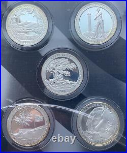 2013 US MINT LIMITED EDITION SILVER PROOF 8 COINS SET w. BOX & COA/ OGP