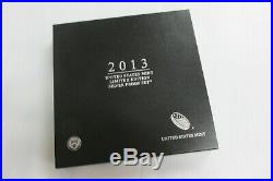 2013 US Mint Limited Edition Silver Proof Set 8 Silver Coins in Original Box COA