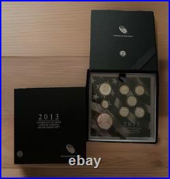 2013 U. S. Mint Limited Edition Silver Proof Set Box Slip Cover COA -TONED