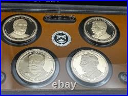 2013 U. S. Mint Silver Proof Set with Box & COA 14 Coins 90% Silver