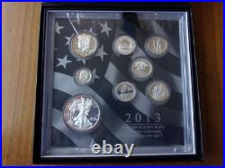 2013 United States LIMITED EDITION Silver Proof Set in Original Box withCOA