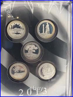 2013 United States Mint Limited Edition Silver Proof Set Complete Box U. S. COA