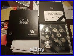 2013 United States Mint Limited Edition Silver Proof Set New In Box With Papers