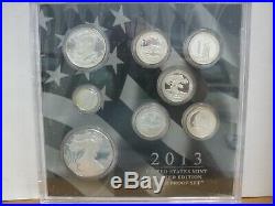 2013 United States Mint Limited Edition Silver Proof Set With Box & COA