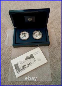 2013-W American Silver Eagle 2-Coin Set West Point Enhanced Reverse Proof Box