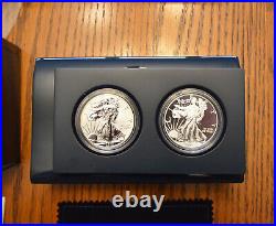2013-W American Silver Eagle West Point 2-Coin Proof & Reverse Set with Box Fr/shp