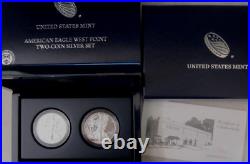 2013-W American Silver Eagle West Point 2-Coin Proof and Reverse Proof Box Set