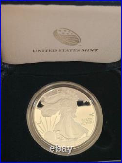 2013-W Proof $1 American Silver Eagle Coin Box GOP Certificate 100% to CHARITY