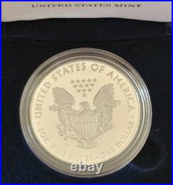 2013-W Proof $1 American Silver Eagle Coin Box GOP Certificate 100% to CHARITY