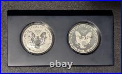 2013 W Reverse Proof & Enhanced Silver Eagle 2 Coin West Point Set with BOX & COA