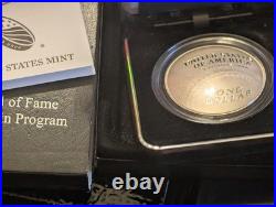 2014 Basketball Hall of Fame Proof Silver Dollar US Mint Box and COA