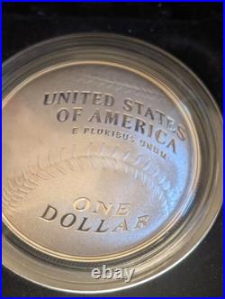 2014 Basketball Hall of Fame Proof Silver Dollar US Mint Box and COA