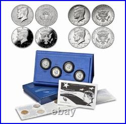 2014 John F Kennedy 50th Anniversary 4 Coin Silver Proof Set withBox & COA