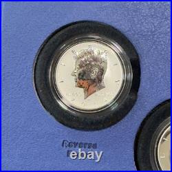 2014 John F Kennedy 50th Anniversary 4 Coin Silver Proof Set withBox & COA