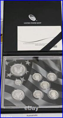 2014 LIMITED EDITION Silver Proof Set in Original Box withCOA, Beginning To Tone
