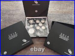 2014 Limited Edition Silver Proof Set with Box Inculdes 2014 W Silver Eagle