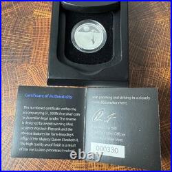 2014 Royal Australian Mint Kangaroo at Sunset $1 Silver Proof Coin COA Box 6.03g