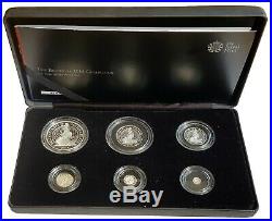 2014 Royal Mint 5 Coin Silver Proof Britannia Set Boxed With Certificate