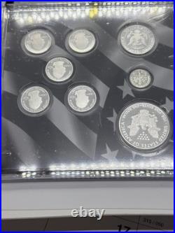 2014 S LIMITED EDITION SILVER PROOF SET (8) COINS U. S. MINT OGP With BOX & COA