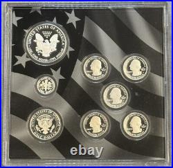 2014 S Limited Edition Silver Proof Set withbox & COA 8 Coins Total