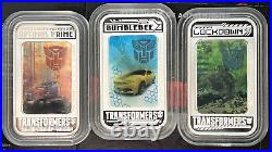 2014 Transformers 3 X 1oz. 999 Silver Proof Lenticular Coin Set withCOAs, No Box 2014 Transformers 3 X 1oz. 999 Silver Proof Lenticular Coin Set withCOAs, No Box