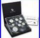 2014 US Mint Limited Edition Silver Proof 8 Coin Set with Box and COA Toned